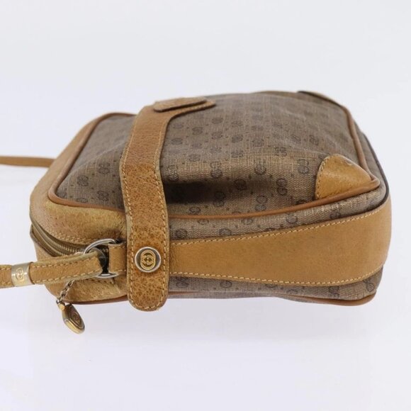 GUCCI Micro GG Supreme Shoulder Bag PVC Beige Gold Auth BA5707 - Picture 3 of 16